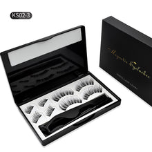 Load image into Gallery viewer, Double magnetic 8-piece magnetic false eyelash set